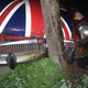Illustration for article titled Olde English 800-Fueled Driver Obliterates Union Jack-Adorned MGB-GT, We Struggle To Find Meaning